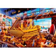 Bluebird Boat Workshop Puzzle 1000 Teile