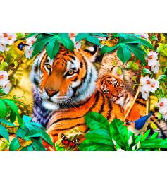 Puzzle Bluebird Tigers Among the Shadows MINI 1500 Teile