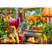 Bluebird Tigers Returning to Life 1000-teiliges Puzzle