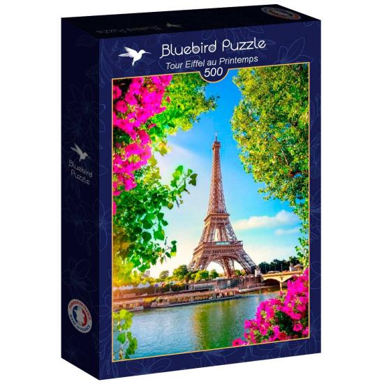 Puzzle Bluebird Eiffelturm Im Frühling 500 Teile