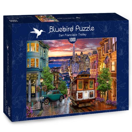 Bluebird San Francisco Straßenbahn-Puzzle 1000 Teile