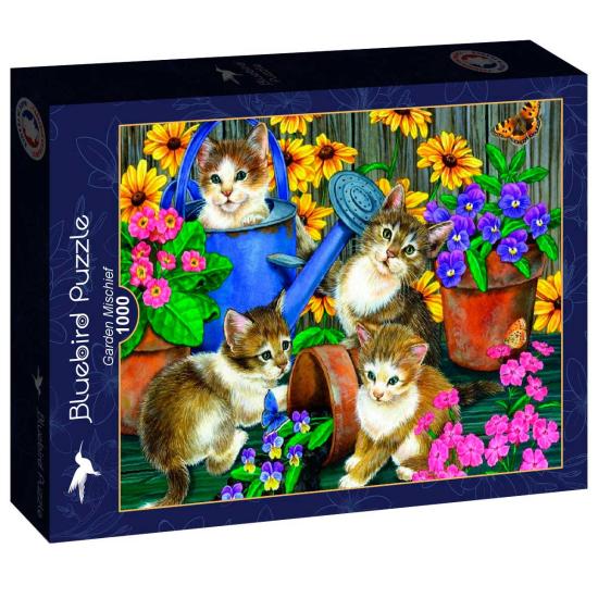 Bluebird Mischief in the Garden Puzzle 1000 Teile