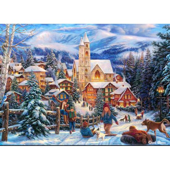 Bluebird Sleigh to the City Puzzle 1500 Teile