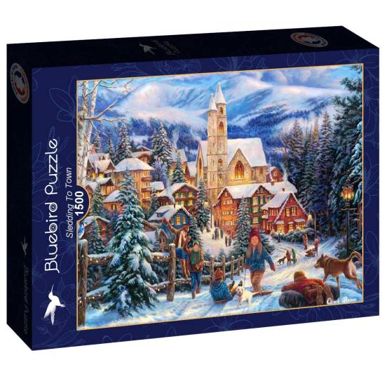 Bluebird Sleigh to the City Puzzle 1500 Teile