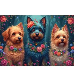 Puzzle Bluebird Hundetrio 1000 Teile
