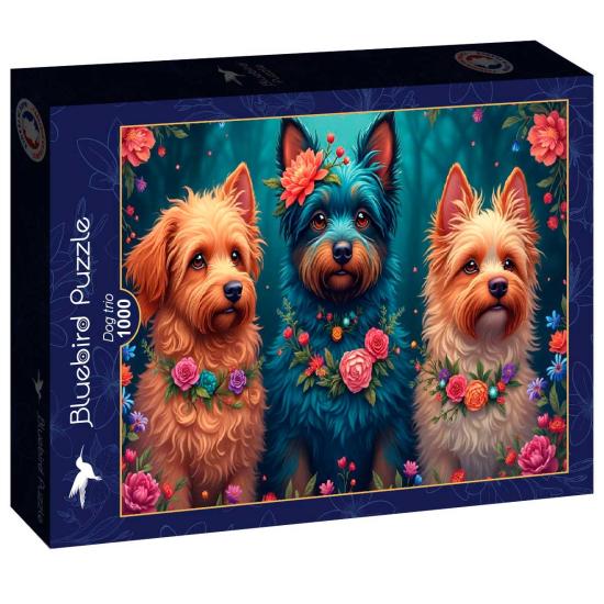 Puzzle Bluebird Hundetrio 1000 Teile