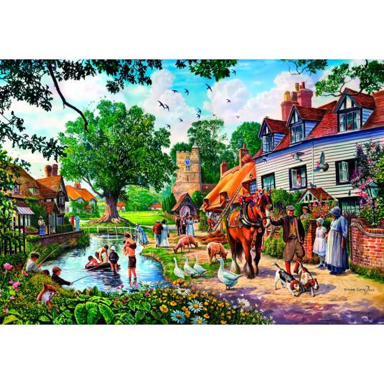 Puzzle Bluebird Ein Dorf im Sommer 1000 Teile Puzzle Bluebird Ein Dorf im Sommer 1000 Teile