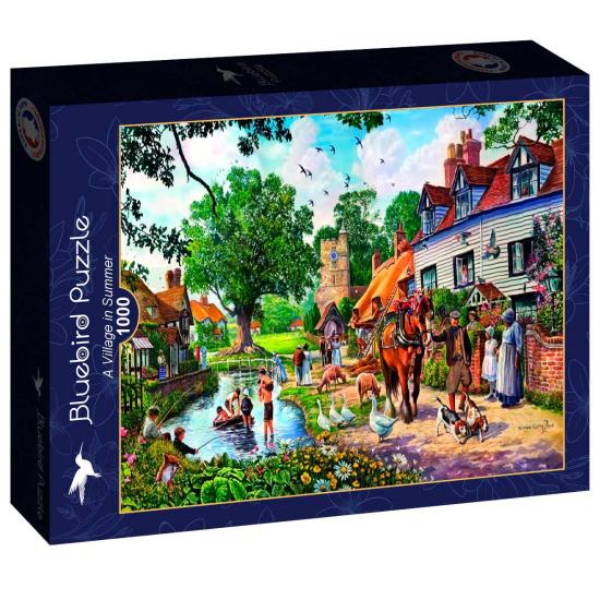 Puzzle Bluebird Ein Dorf im Sommer 1000 Teile Puzzle Bluebird Ein Dorf im Sommer 1000 Teile