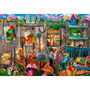 Puzzle Bluebird Gartengerätezaun 1000 Teile