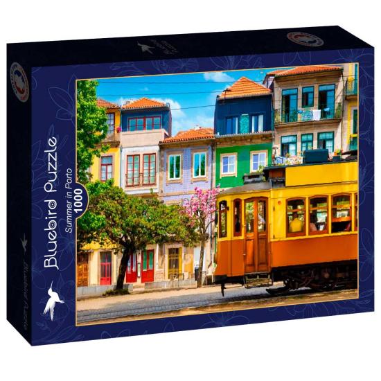 Puzzle Bluebird Sommer in Porto 1000 Teile