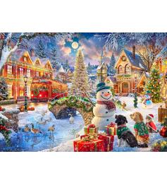 Puzzle Bluebird Villa Weihnachten 500 Teile