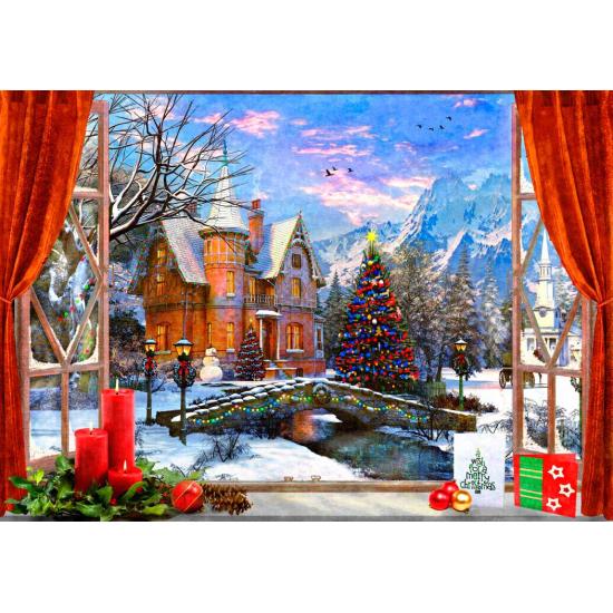 Bluebird Christmas Mountain View Puzzle 1500 Teile
