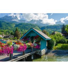 Puzzle Bluebird Blick Auf Den See Von Annecy 500 Teile