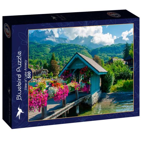 Puzzle Bluebird Blick Auf Den See Von Annecy 500 Teile