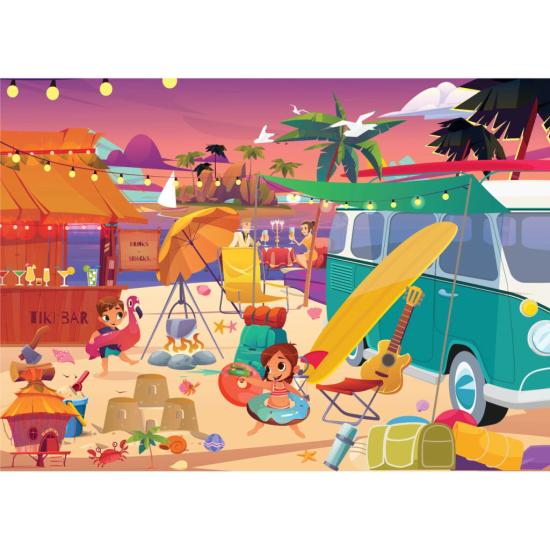 Brain Tree Sonnenuntergang am Strand Puzzle 1000 Teile