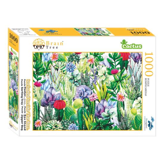 Puzzle Brain Tree Cactus in Bloom 1000 Teile