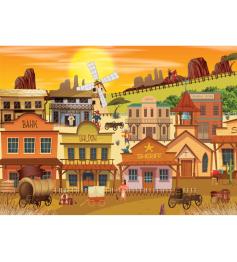 Brain Tree Western City Puzzle 1000 Teile
