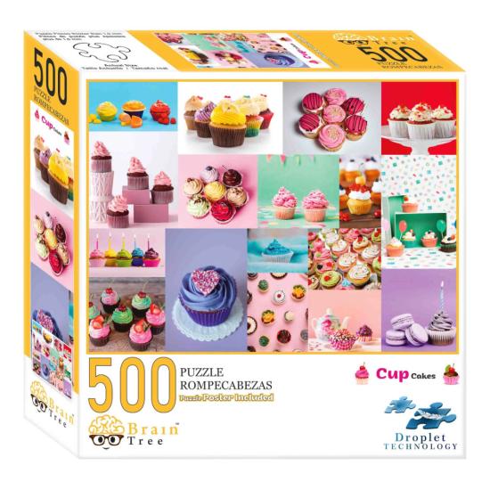 Puzzle Brain Tree Cupcakes 500 Teile