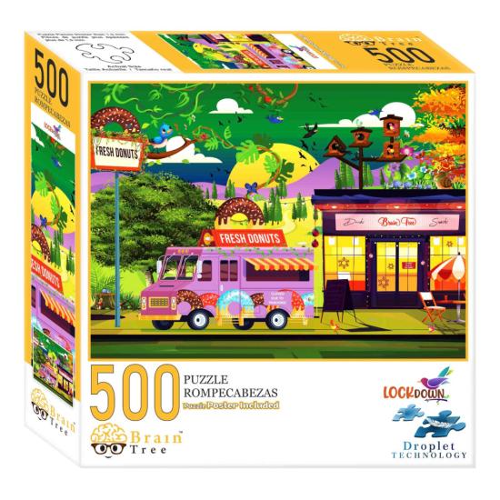 Gehirnbaum-Puzzle nach dem Schließen, 500 Teile Gehirnbaum-Puzzle nach dem Schließen, 500 Teile