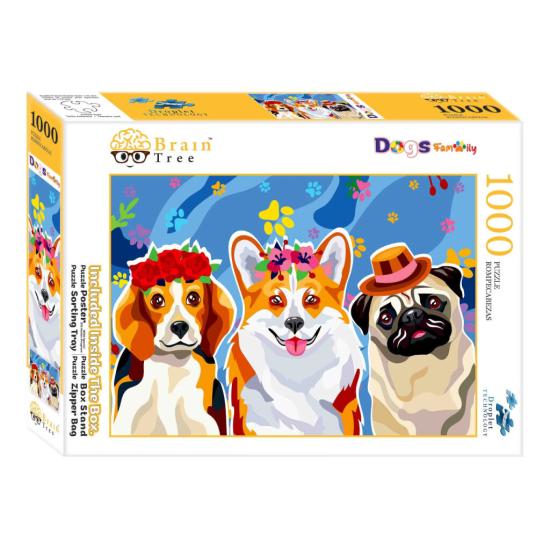 Brain Tree Hundefamilienpuzzle 1000 Teile