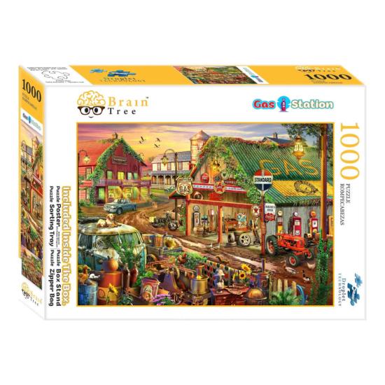 Puzzle Brain Tree Tankstelle 1000 Teile