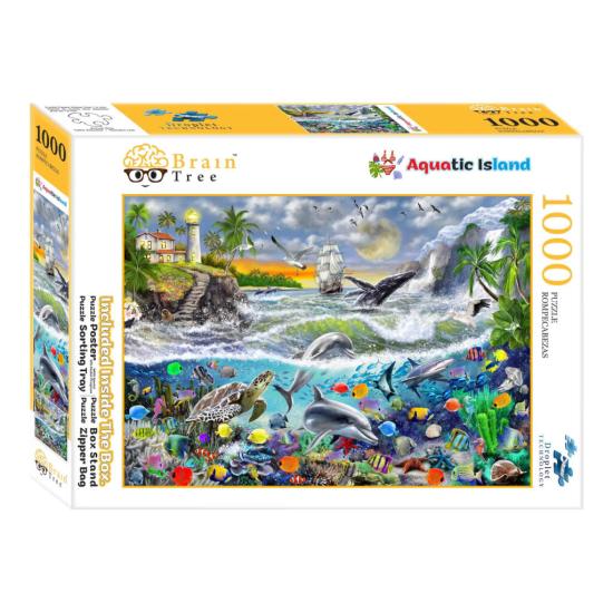 Brain Tree Puzzle Aquatic Island 1000 Teile