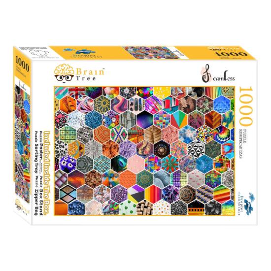 Puzzle Brain Tree Sechseckmuster mit 1000 Teilen