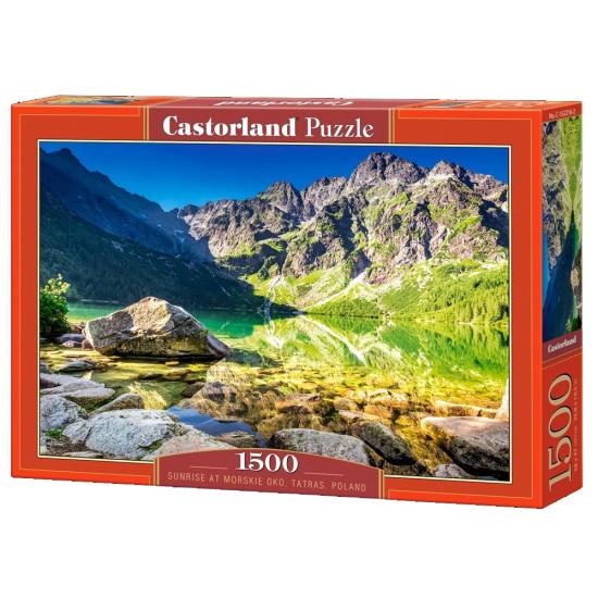 Puzzle Castorland Sonnenaufgang am Morskie Oko, Polen 1500 Teile