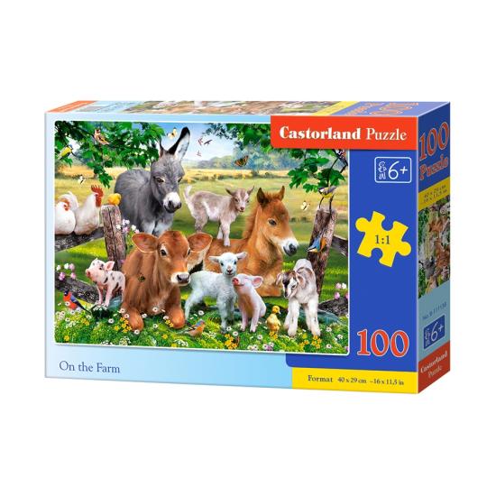 Castorland Farm Animals Puzzle 100 Teile