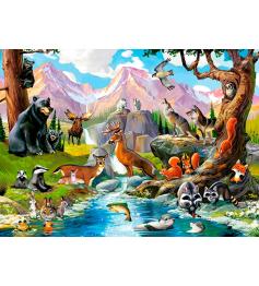 Castorland Tiere im Wald Puzzle 70 Teile