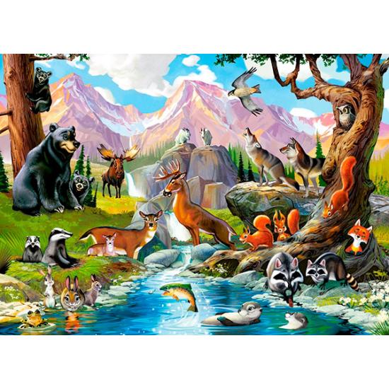 Castorland Tiere im Wald Puzzle 70 Teile
