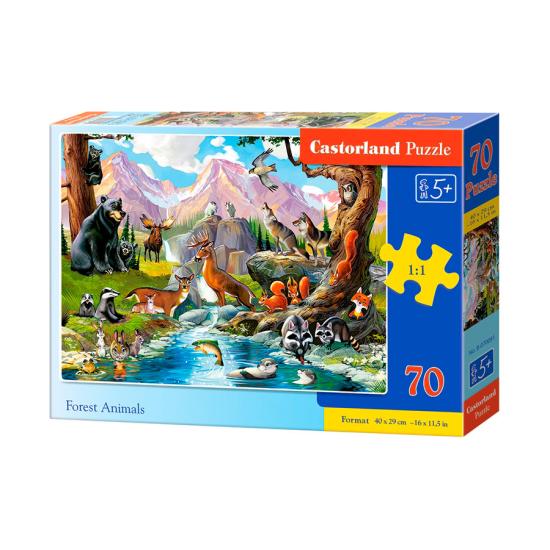 Castorland Tiere im Wald Puzzle 70 Teile