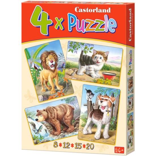 Puzzle Castorland Tiere in Freiheit 8+12+15+20