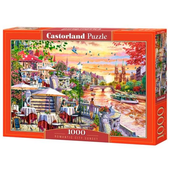 Castorland Puzzle Romantischer Stadtsonnenuntergang 1000 Teile