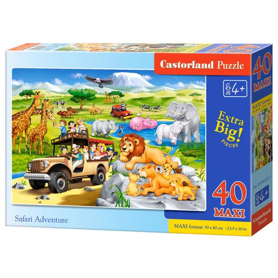 Castorland Safari Adventure XXL-Puzzle mit 40 Teilen Castorland Safari Adventure XXL-Puzzle mit 40 Teilen