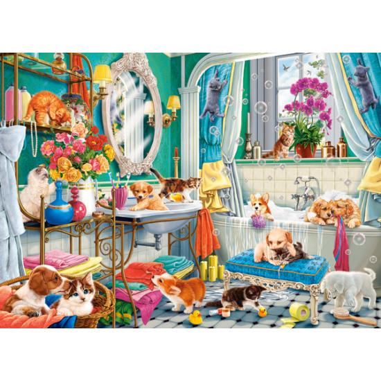 Castorland Crazy Pet Bath Puzzle 100 Teile
