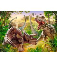 Castorland Schlacht der Dinosaurier-Puzzle mit 180 Teilen.