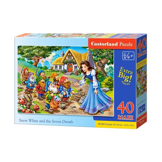 Castorland Puzzle Schneewittchen und die 7 Zwerge 40 Teile