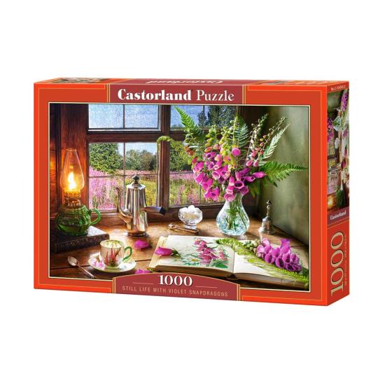 Castorland Stillleben mit violetten Blumen Puzzle 1000 Teile Castorland Stillleben mit violetten Blumen Puzzle 1000 Teile
