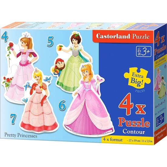 Puzzle Castorland Pretty PrincessesProgressive 4+5+6+7