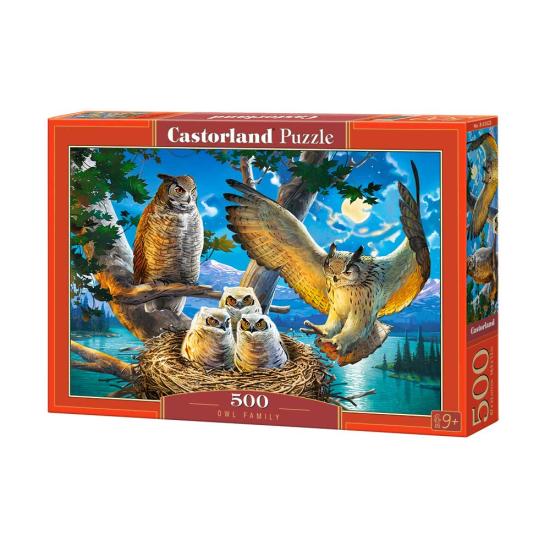 Castorland Eulen-Familienpuzzle 500 Teile
