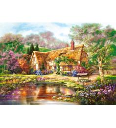 Puzzle Castorland-Hütte am Green Forest Lake von 3000 Pi