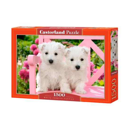 Castorland White Terrier Welpen Puzzle 1500 Teile