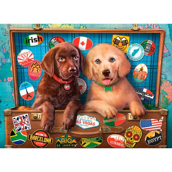 Castorland Stowaway Puppies Puzzle 300 Teile