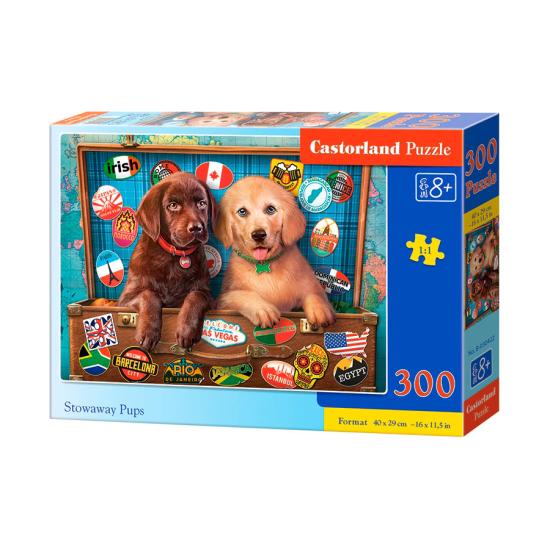 Castorland Stowaway Puppies Puzzle 300 Teile