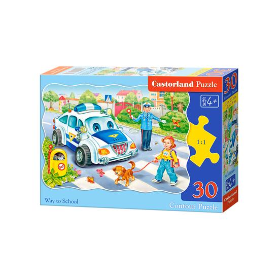 Castorland Road to School Puzzle 30 Teile