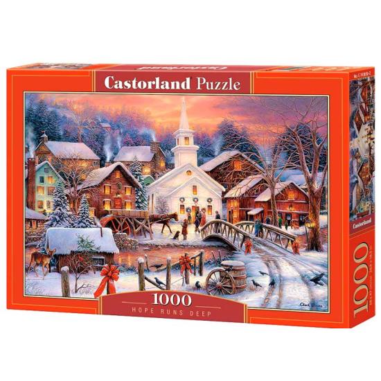 Castorland Path of the Christmas Spirit Puzzle 1000 Teile