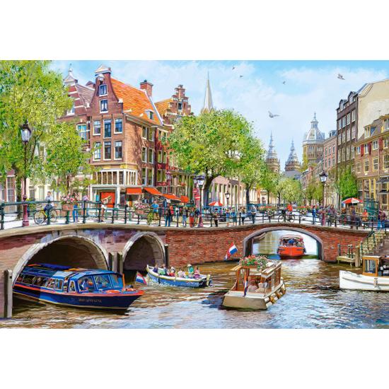 Puzzle Castorland Amsterdamer Grachten 1000 Teile