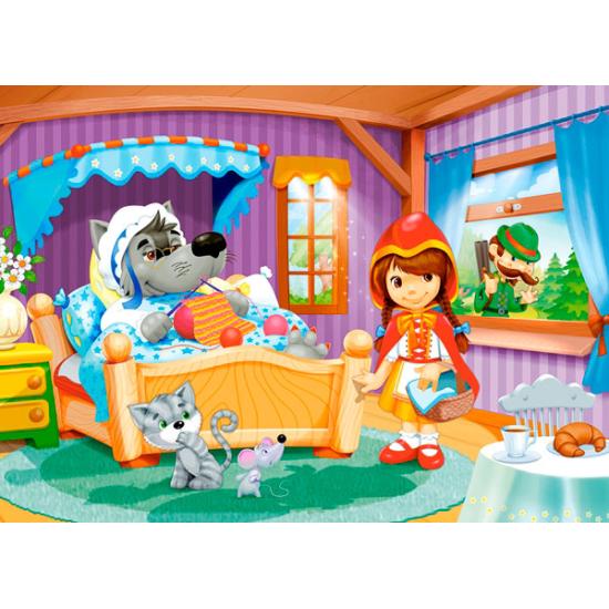 Castorland Puzzle Rotkäppchen und der Wolf 60 Teile