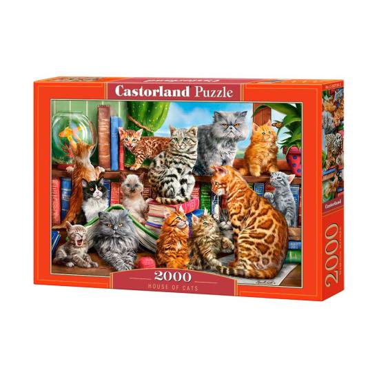 Castorland Katzenhaus-Puzzle 2000 Teile